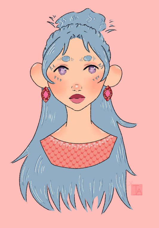 Blue hair